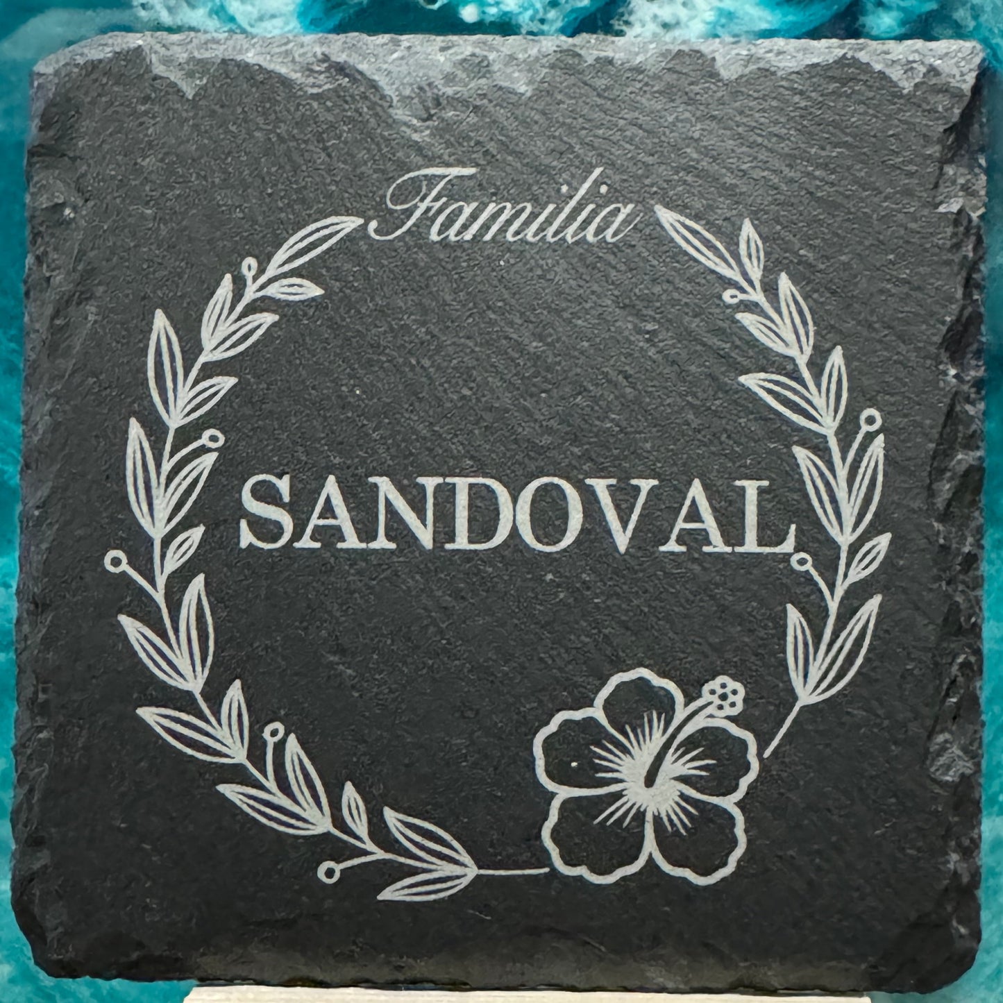 Custom Family Slate Coasters