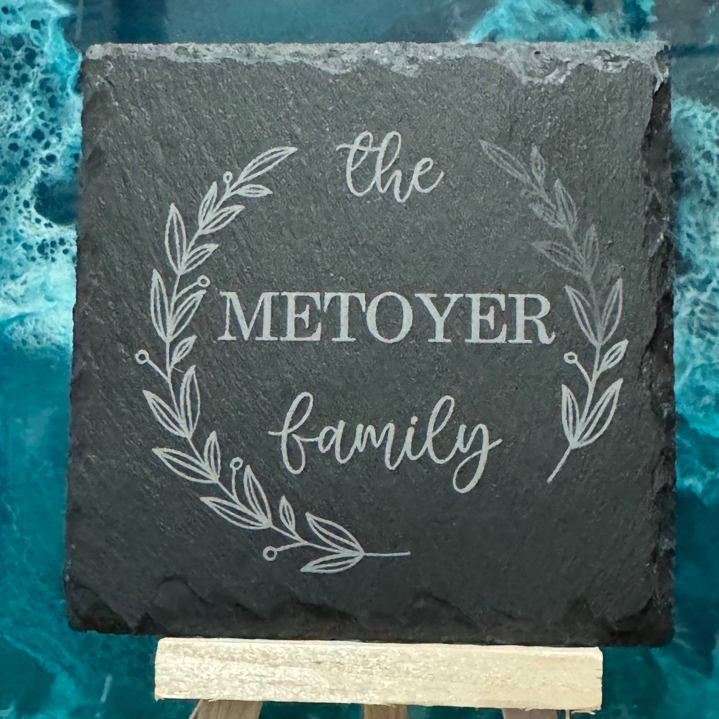 Custom Family Slate Coasters